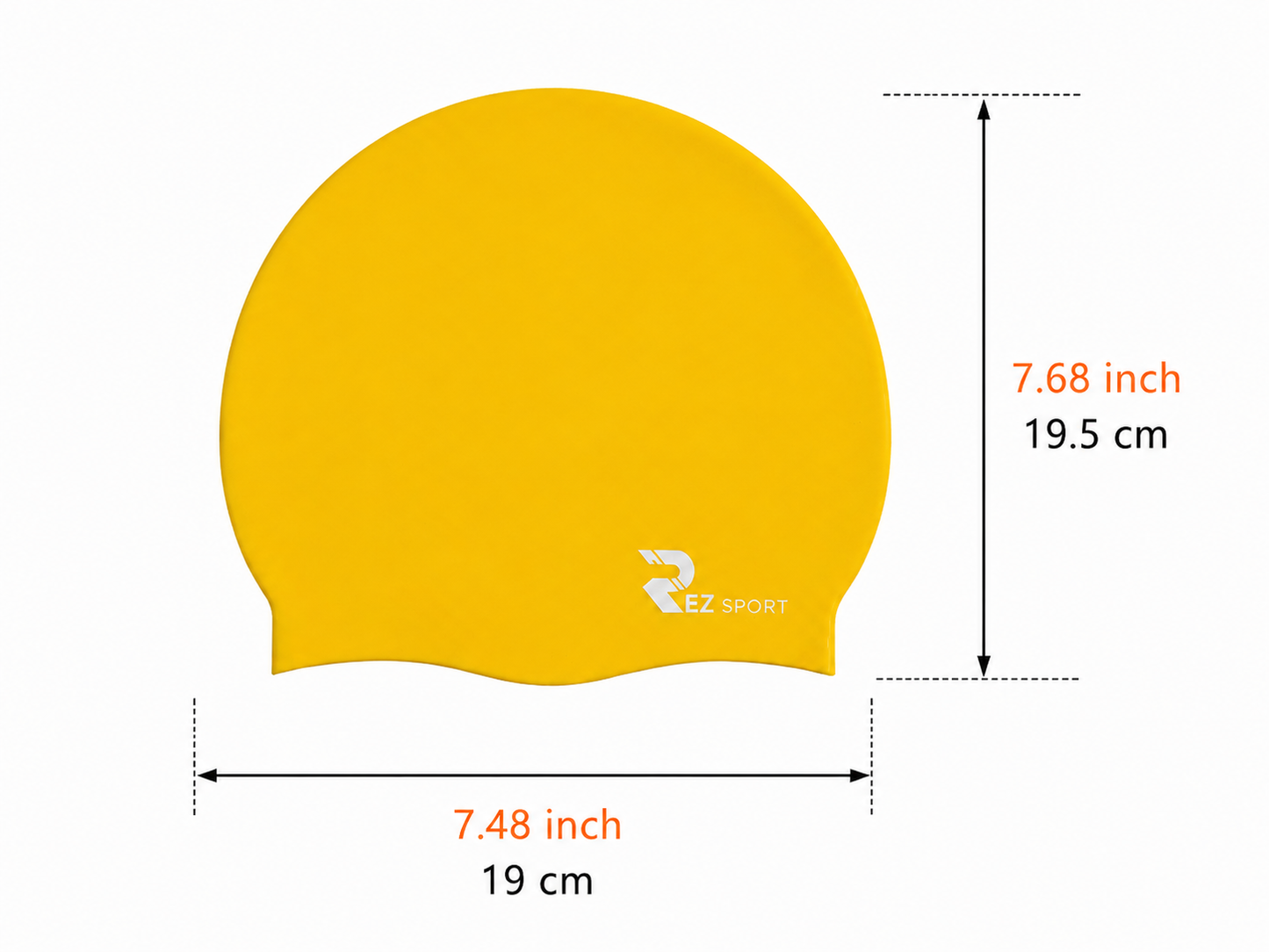 REZ SPORT SoftSeal™ Silicone Swim Cap – Non-Slip, Latex-Free Adult Swim Cap