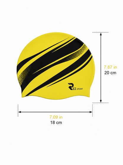 REZ SPORT SoftSeal™ Silicone Swim Cap – Non-Slip, Latex-Free Adult Swim Cap