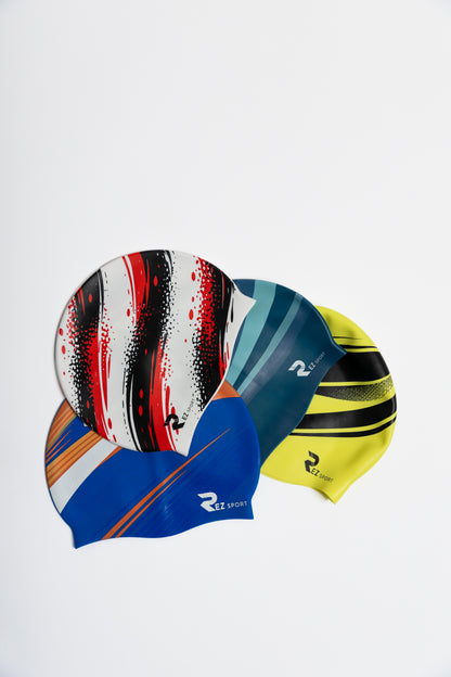 REZ SPORT SoftSeal™ Silicone Swim Cap – Non-Slip, Latex-Free Adult Swim Cap