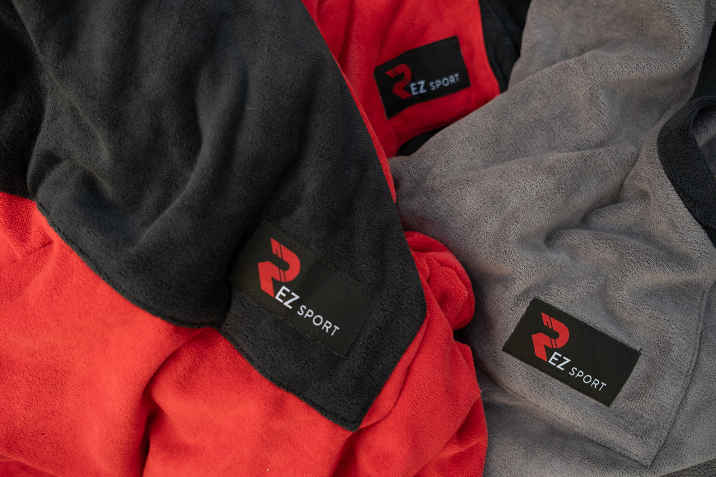 REZ SPORT DryShift™ Hooded Poncho Towel – Quick-Dry Microfiber Changing Robe