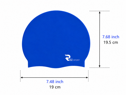 REZ SPORT SoftSeal™ Silicone Swim Cap – Non-Slip, Latex-Free Adult Swim Cap