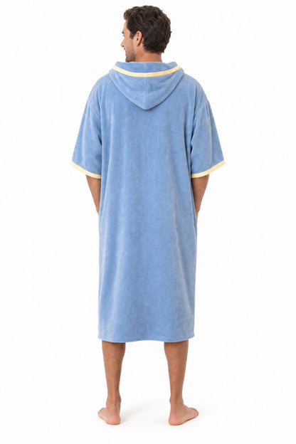 REZ SPORT DryShift™ Hooded Poncho Towel – Quick-Dry Microfiber Changing Robe