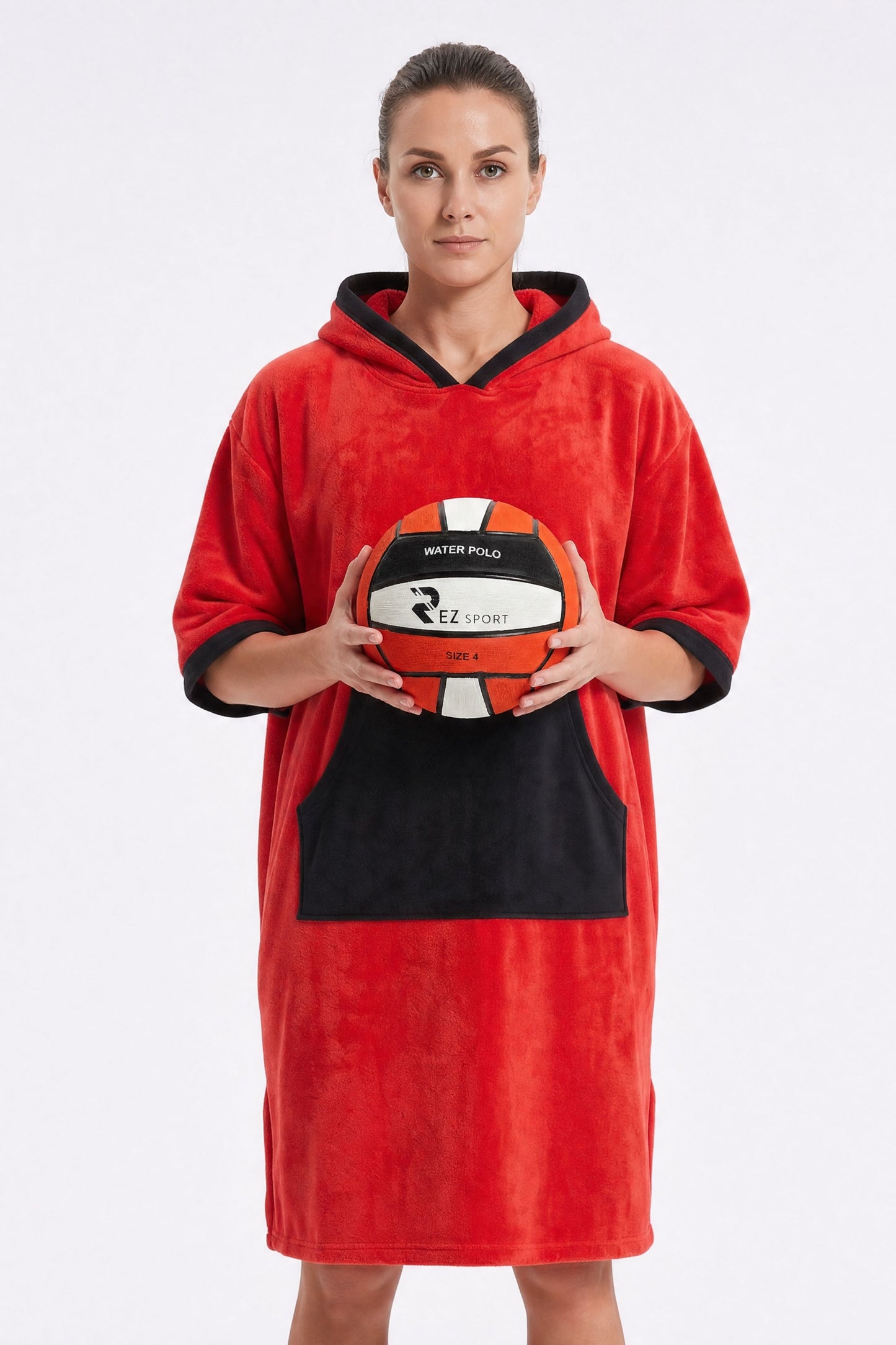 REZ SPORT DryShift™ Hooded Poncho Towel – Quick-Dry Microfiber Changing Robe