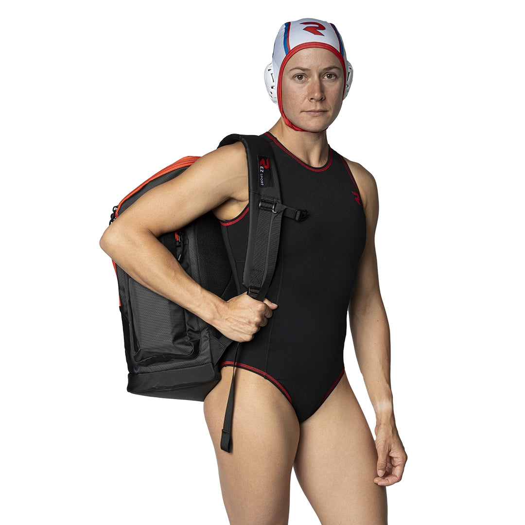 TideVault™ Backpack Black-Red 45L