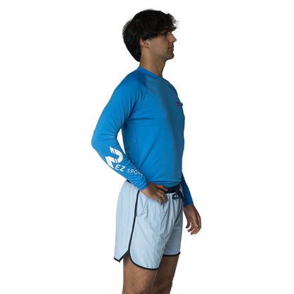 Blue Unisex Rash Guard