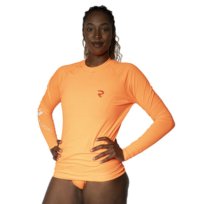Orange Unisex Rash Guard