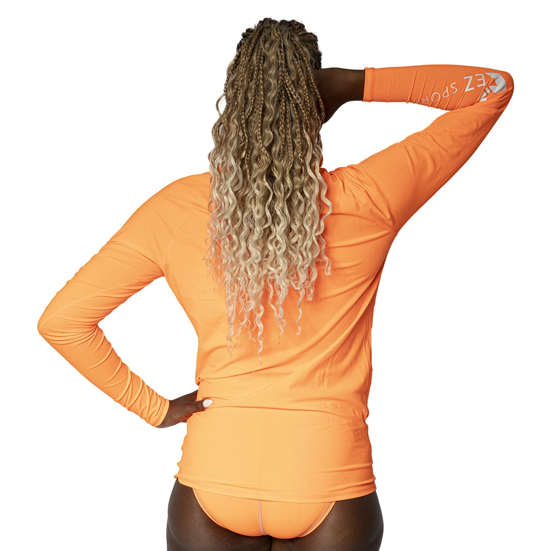 Orange Unisex Rash Guard