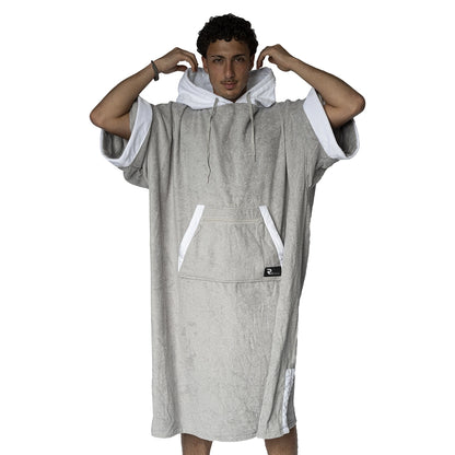 Hooded Beach Ponchos Gray