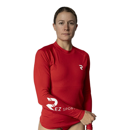 Red Unisex Rash Guard