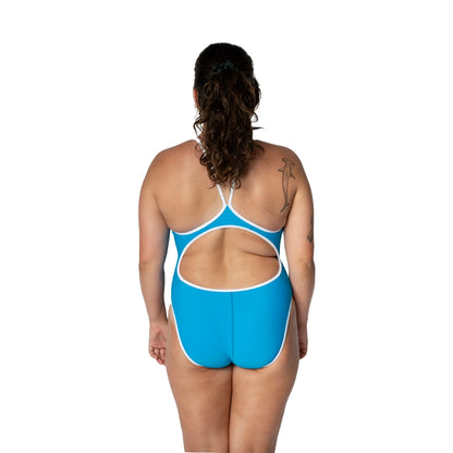 Diagonix Thin Strap Swimsuit – Blue