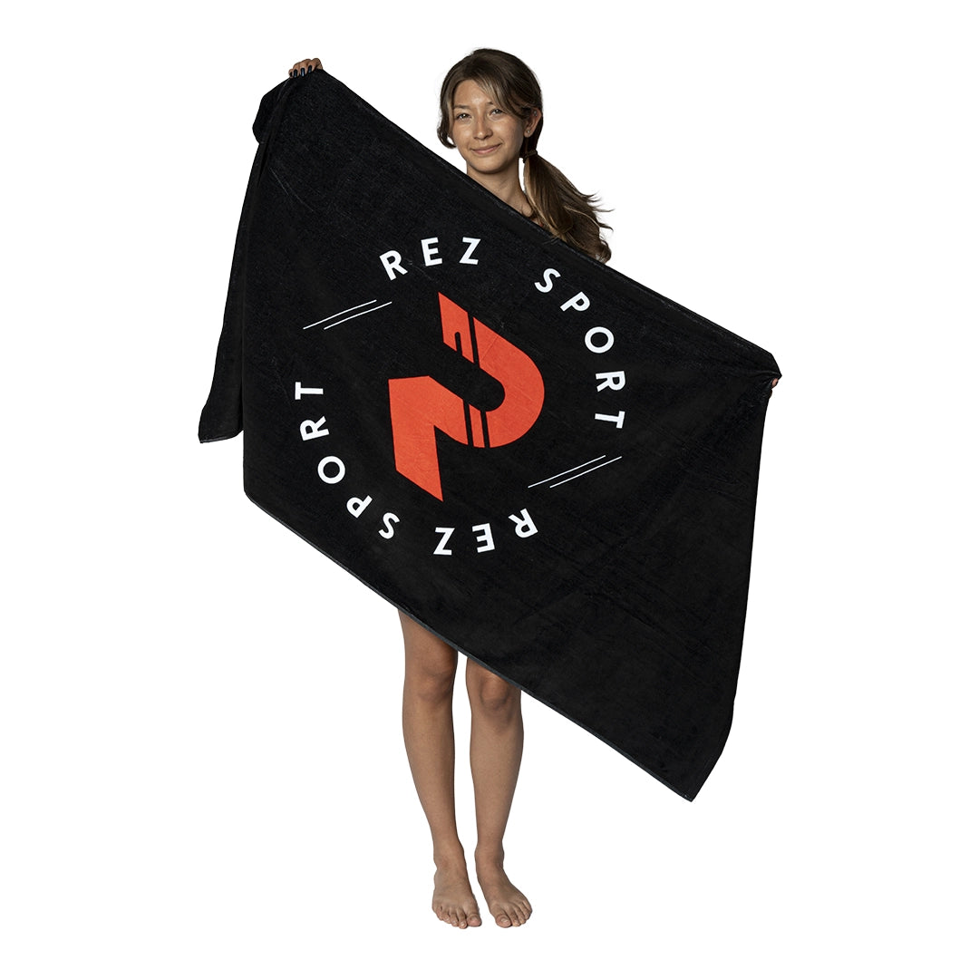 AquaCotton™ Swimming Towels Black