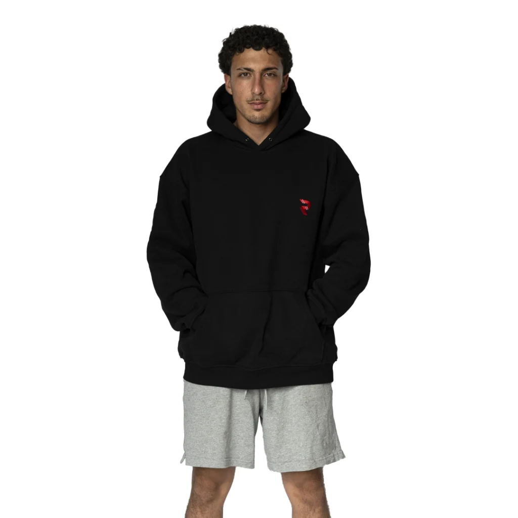 WaveLoom™ Black Hoodie