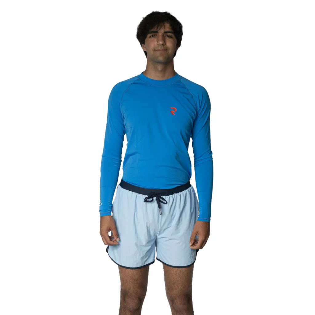 Blue Unisex Rash Guard