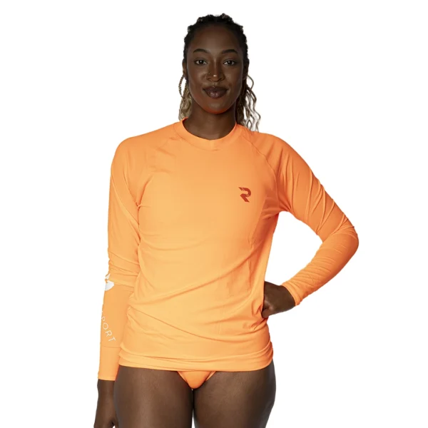 Orange Unisex Rash Guard